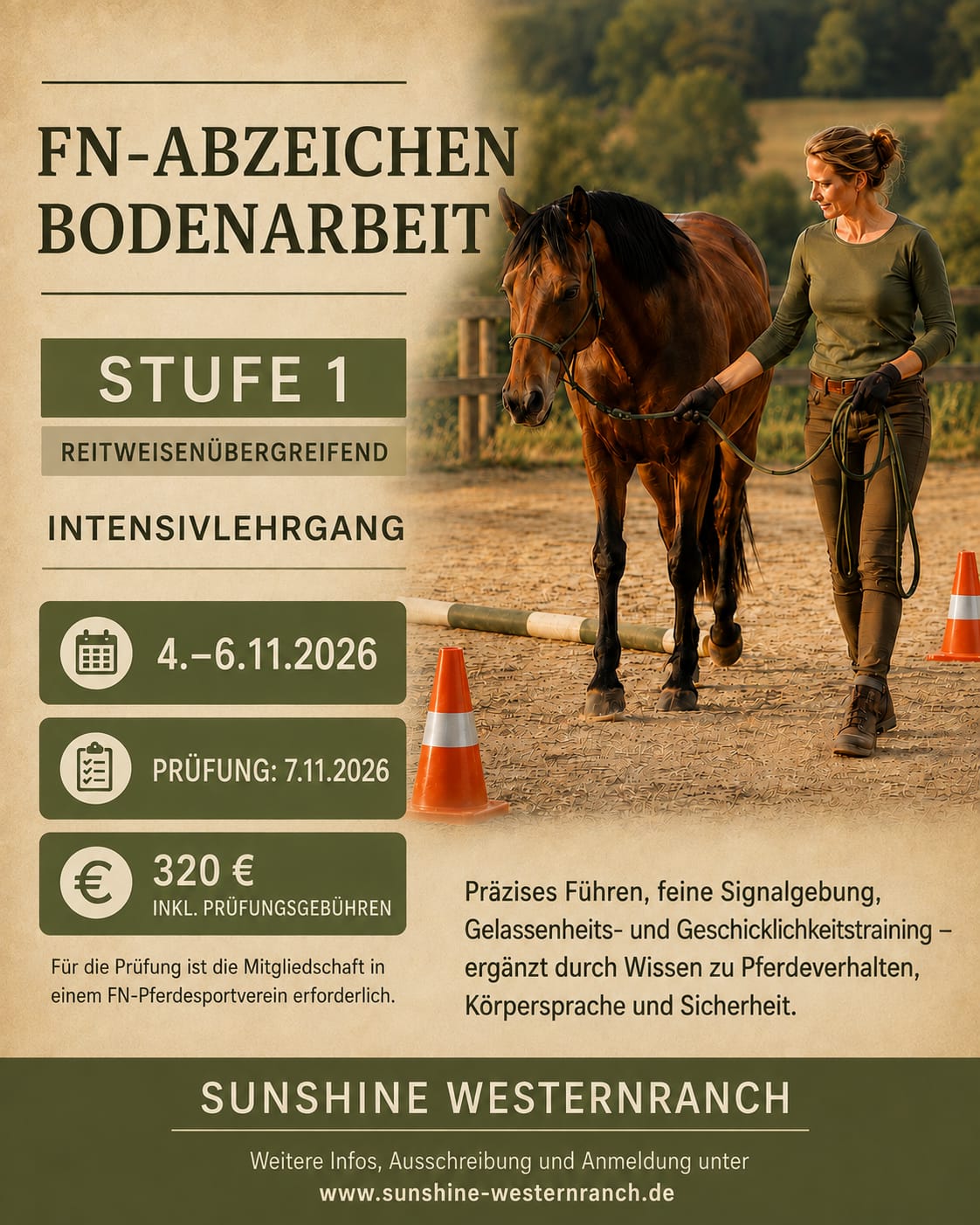 Lehrgang und Prüfung: Abzeichen Bodenarbeit